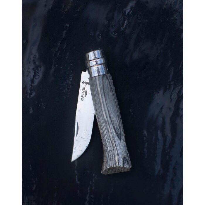 Сгъваем нож Opinel №8 Grey Laminated Birch, острие 8.5 см - Image 5