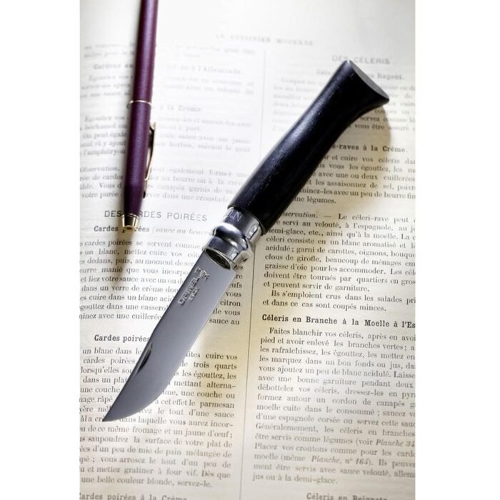 Сгъваем нож Opinel №8 Inox, острие 8.5 см с абаносова дръжка - Image 3