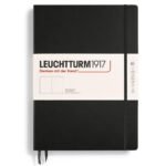 Тефтер А4+ Leuchtturm1917 Notebook Master Classic Black, твърди корици, бели страници