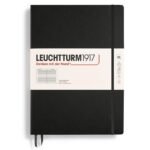 Тефтер А4+ Leuchtturm1917 Notebook Master Classic Black, твърди корици, на редове