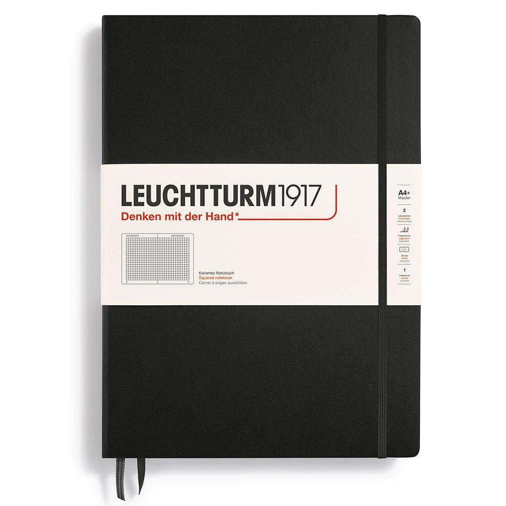 tefter-a4-leuchtturm1917-notebook-master-classic-black-tvardi-korici-na-redove-copy-67598ac725dbc Тефтер А4+ Leuchtturm1917 Notebook Master Classic Black, твърди корици, на квадрати - Image 1