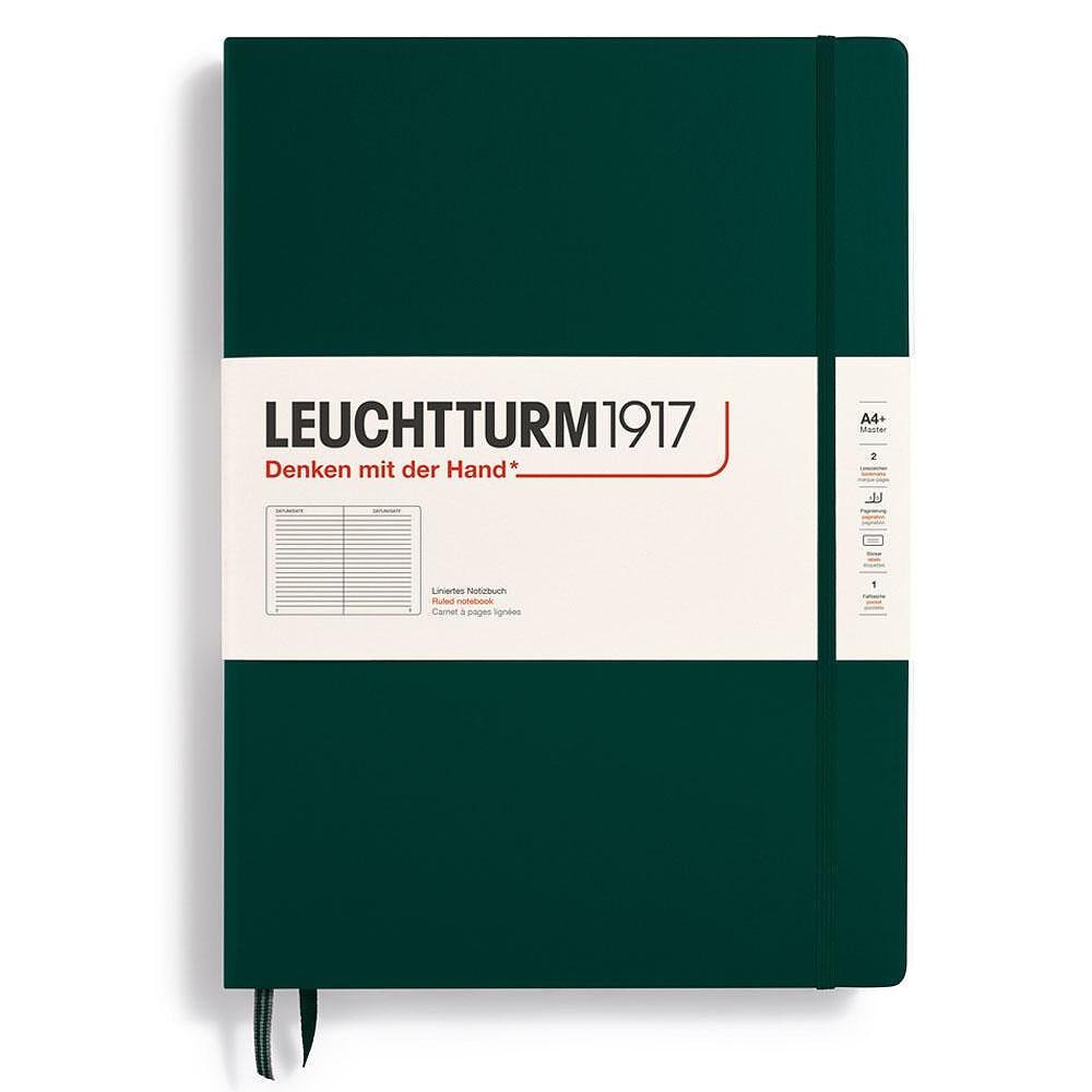 tefter-a4-leuchtturm1917-notebook-master-classic-forest-green-tvardi-korici-na-tocki-copy-67598bb943bbe Тефтер А4+ Leuchtturm1917 Notebook Master Classic Forest Green, твърди корици, на редове - Image 1