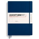 Тефтер А4+ Leuchtturm1917 Notebook Master Classic Navy, твърди корици, бели страници