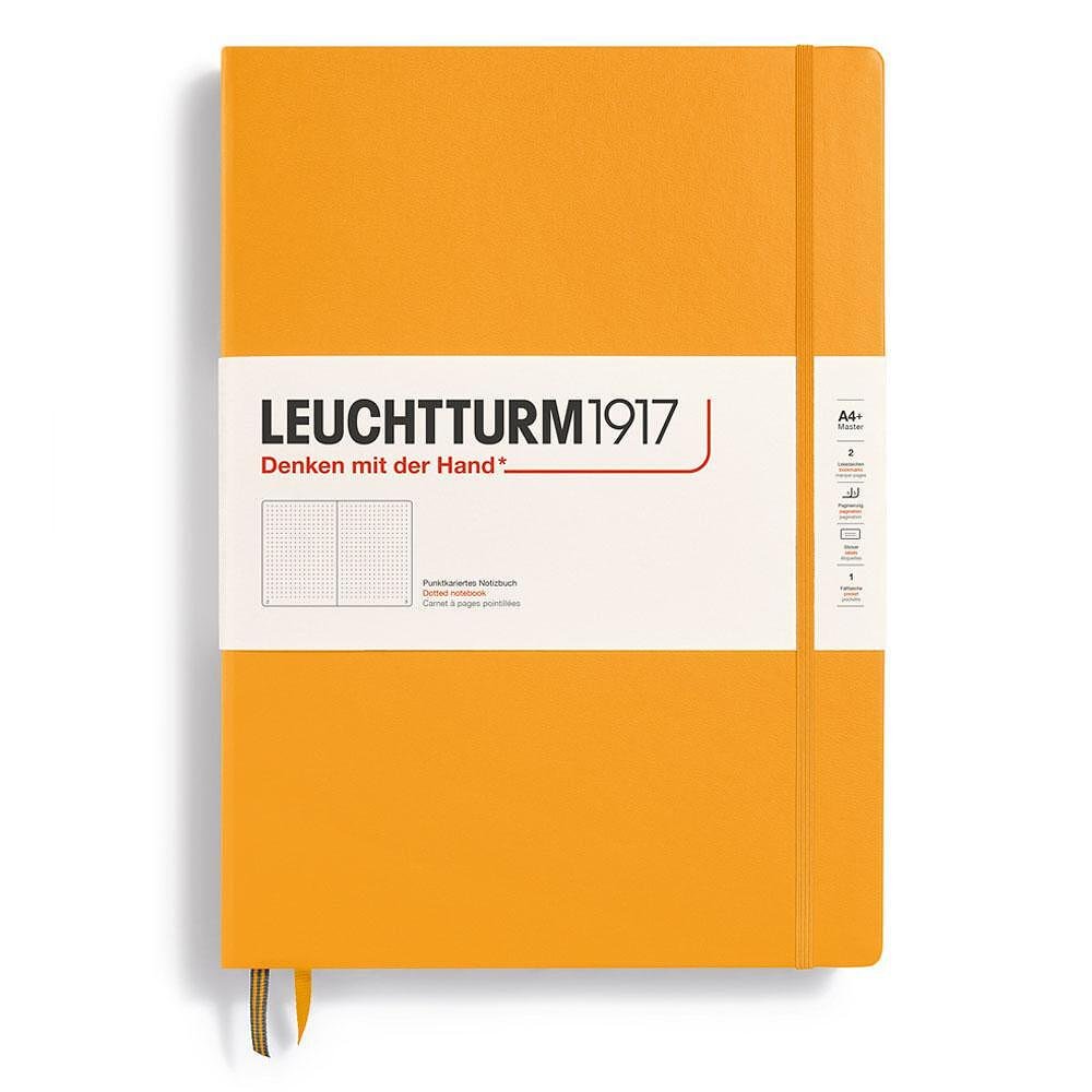 tefter-a4-leuchtturm1917-notebook-master-classic-rising-sun-tvardi-korici-izcisteni-stranici-copy-67eb84f45dde9 Тефтер А4+ Leuchtturm1917 Notebook Master Classic Rising Sun, твърди корици, на точки - Image 1