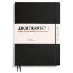 Тефтер А4+ Leuchtturm1917 Notebook Master Slim Black, твърда корица, бели страници