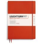 Тефтер А4+ Leuchtturm1917 Notebook Master Slim Fox Red, твърда корица, на редове