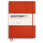 Тефтер А4+ Leuchtturm1917 Notebook Master Slim Fox Red, твърда корица, нелинирани страници