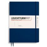Тефтер А4+ Leuchtturm1917 Notebook Master Slim Navy, твърда корица, бели страници