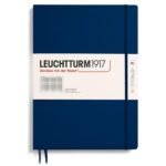 Тефтер А4+ Leuchtturm1917 Notebook Master Slim Navy, твърда корица, на квадрати