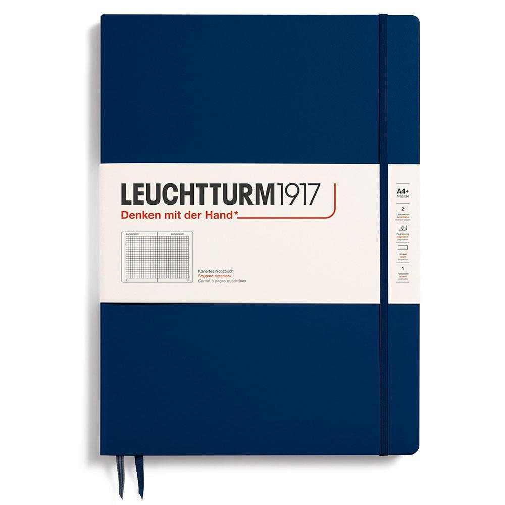 tefter-a4-leuchtturm1917-notebook-master-slim-navy-tvarda-korica-beli-stranici-copy-67598ec4e5ed8 Тефтер А4+ Leuchtturm1917 Notebook Master Slim Navy, твърда корица, на квадрати - Image 1