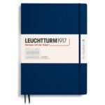 Тефтер А4+ Leuchtturm1917 Notebook Master Slim Navy, твърда корица, на редове