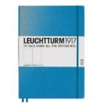Тефтер А4+ Leuchtturm1917 Notebook Master Slim Nordic Blue, твърда корица, бели страници
