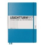 Тефтер А4+ Leuchtturm1917 Notebook Master Slim Nordic Blue, твърда корица, на редове