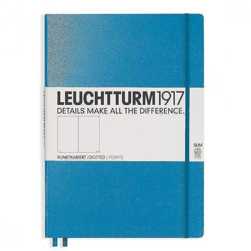tefter-a4-leuchtturm1917-notebook-master-slim-nordic-blue-tvarda-korica-na-tocki-664f53f38d38d Тефтер А4+ Leuchtturm1917 Notebook Master Slim Nordic Blue, твърда корица, на точки - Image 1
