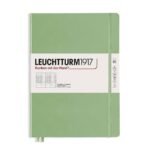 Тефтер А4+ Leuchtturm1917 Notebook Master Slim Sage, твърда корица, на точки