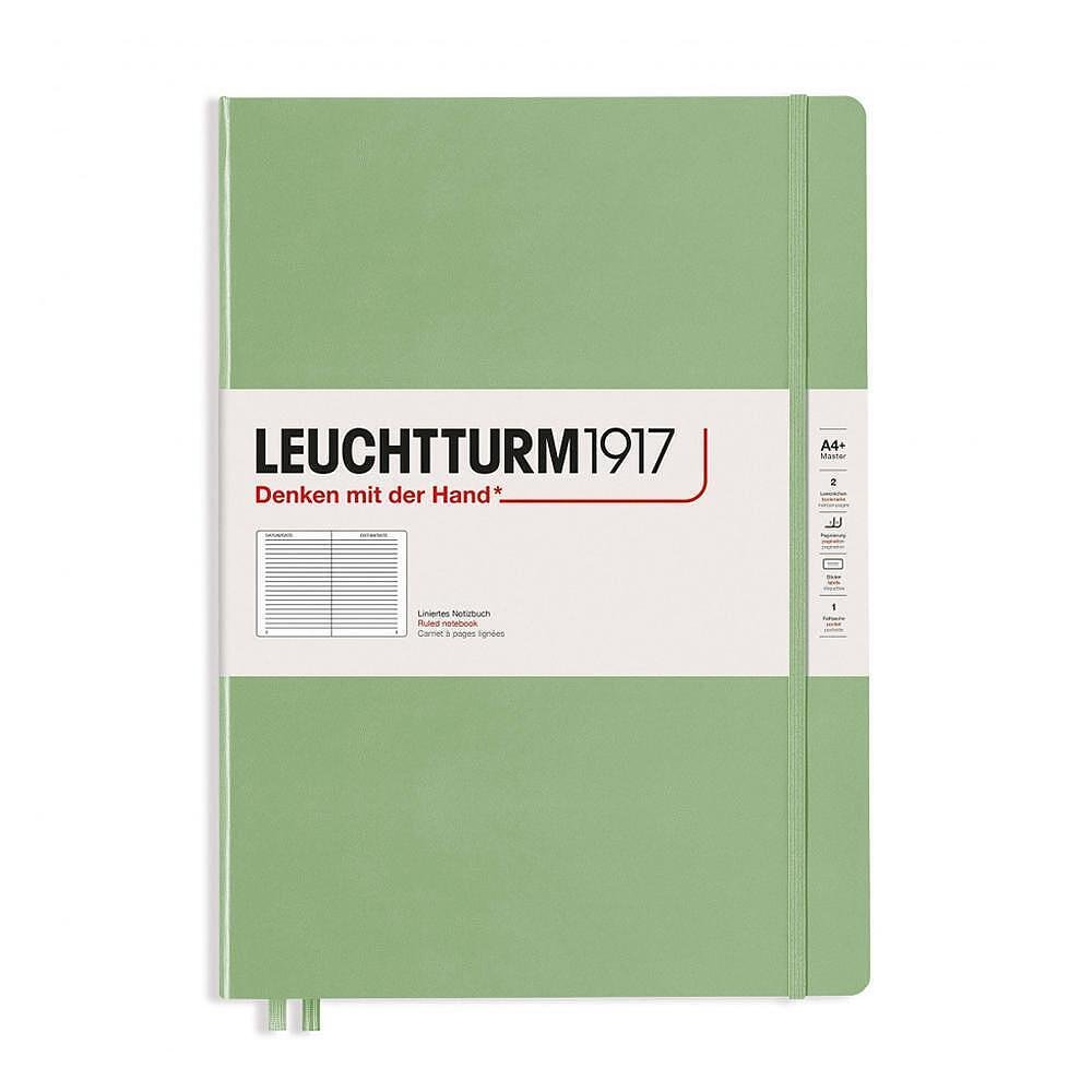 tefter-a4-leuchtturm1917-notebook-master-slim-sage-tvarda-korica-tocki-image_64ca431bc285e Тефтер А4+ Leuchtturm1917 Notebook Master Slim Sage, твърда корица, на редове - Image 1