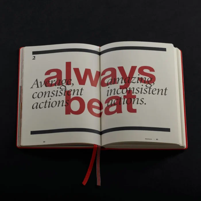 Тефтер A5 Leuchtturm1917 - Finish Journal Fox Red, твърда корица - Image 2
