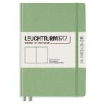 Тефтер А5 Leuchtturm1917 Muted Colors Collection Sage, твърди корици, бели страници