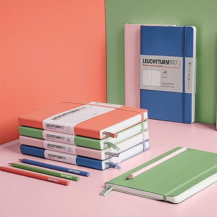 Тефтер А5 Leuchtturm1917 Muted Colors Collection Sage, твърди корици, на квадратчета - Image 2