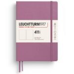 Тефтер А5 Leuchtturm1917 Notebook 411 - Dusty Rose, твърди корици, изчистени страници