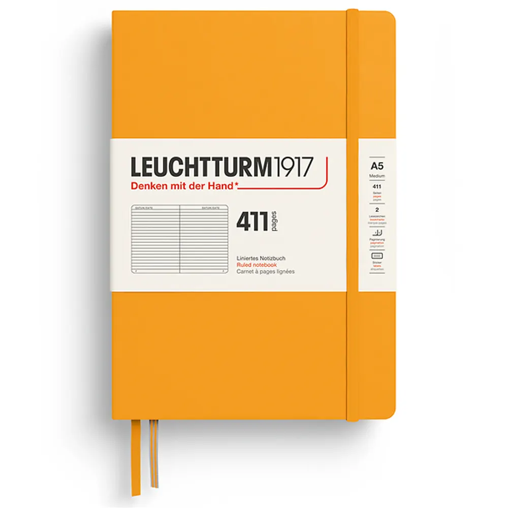 tefter-a5-leuchtturm1917-notebook-411-rising-sun-tvardi-korici-na-redove-6836fd20e4ac9 Тефтер А5 Leuchtturm1917 Notebook 411 - Rising Sun, твърди корици, на редове - Image 1