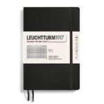 Тефтер A5 Leuchtturm1917 Notebook Classic Black, мека корица, на квадратчета