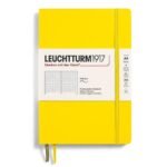 Тефтер A5 Leuchtturm1917 Notebook Classic Lemon, мека корица, на точки