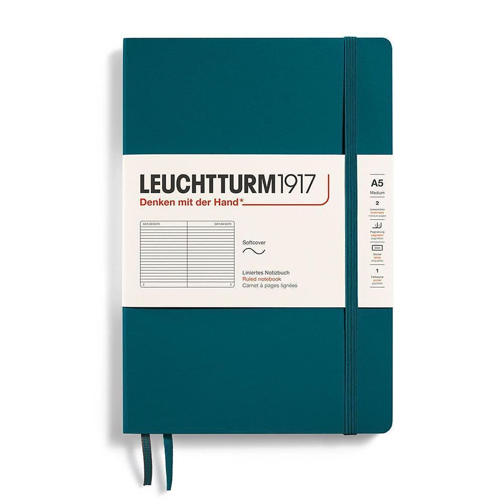 tefter-a5-leuchtturm1917-notebook-classic-pacific-green-meka-korica-tocki-image_64ca408f0ef3e Тефтер A5 Leuchtturm1917 Notebook Classic Pacific Green, мека корица, на редове - Image 1