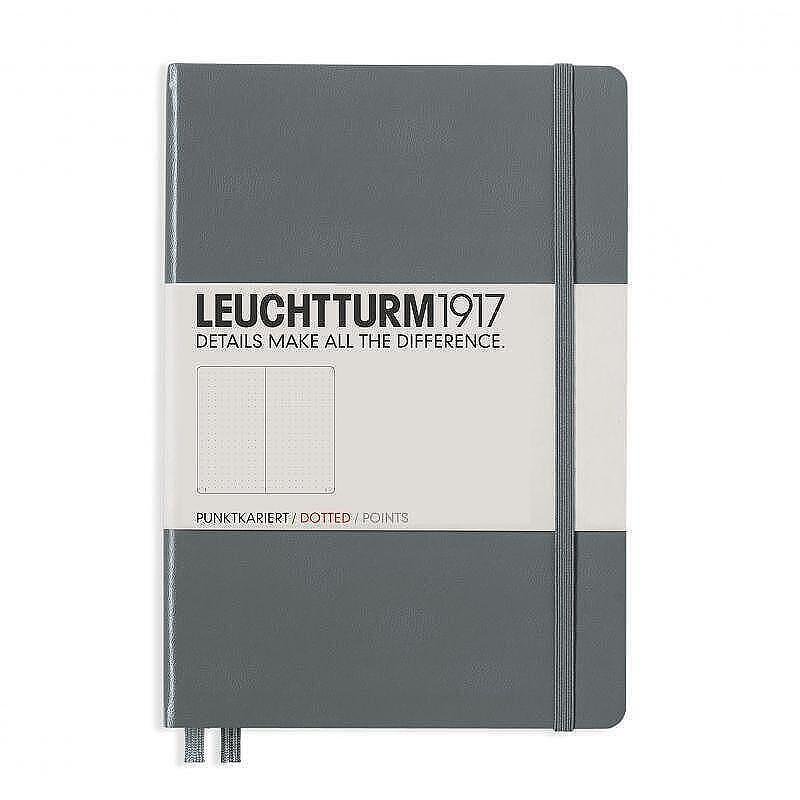 tefter-a5-leuchtturm1917-notebook-medium-anthracite-tvardi-korici-na-tocki-664f177b75860 Тефтер А5 Leuchtturm1917 Notebook Medium Anthracite, твърди корици, на точки - Image 1