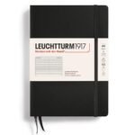 Тефтер А5 Leuchtturm1917 Notebook Medium Black, твърди корици, на редове