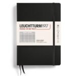 Тефтер А5 Leuchtturm1917 Notebook Medium Black, твърди корици, на квадратчета