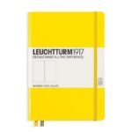 Тефтер А5 Leuchtturm1917 Notebook Medium Lemon, твърди корици, бели страници
