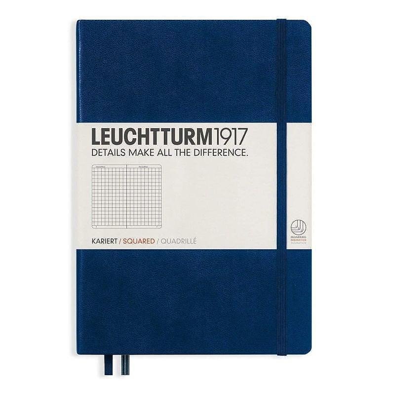 tefter-a5-leuchtturm1917-notebook-medium-navy-squared-tvardi-korici-image_65002467196b7 Тефтер А5 Leuchtturm1917 Notebook Medium Navy Squared, твърди корици - Image 1
