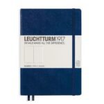 Тефтер А5 Leuchtturm1917 Notebook Medium Navy, твърди корици, бели страници