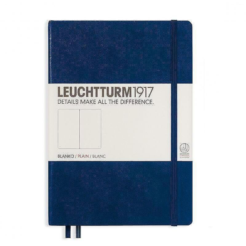 tefter-a5-leuchtturm1917-notebook-medium-navy-tvardi-korici-beli-stranici-664f211f70393 Тефтер А5 Leuchtturm1917 Notebook Medium Navy, твърди корици, бели страници - Image 1
