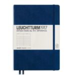Тефтер А5 Leuchtturm1917 Notebook Medium Navy, твърди корици, на редове