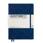 Тефтер А5 Leuchtturm1917 Notebook Medium Navy, твърди корици, на точки