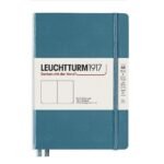 Тефтер А5 Leuchtturm1917 Rising Colors Collection - Stone Blue, твърди корици, бели страници