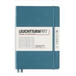 Тефтер А5 Leuchtturm1917 Rising Colors Collection - Stone Blue, твърди корици, на точки
