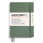 Тефтер A5 Leuchtturm1917 Smooth Colors Collection - Olive, мека корица, на редове
