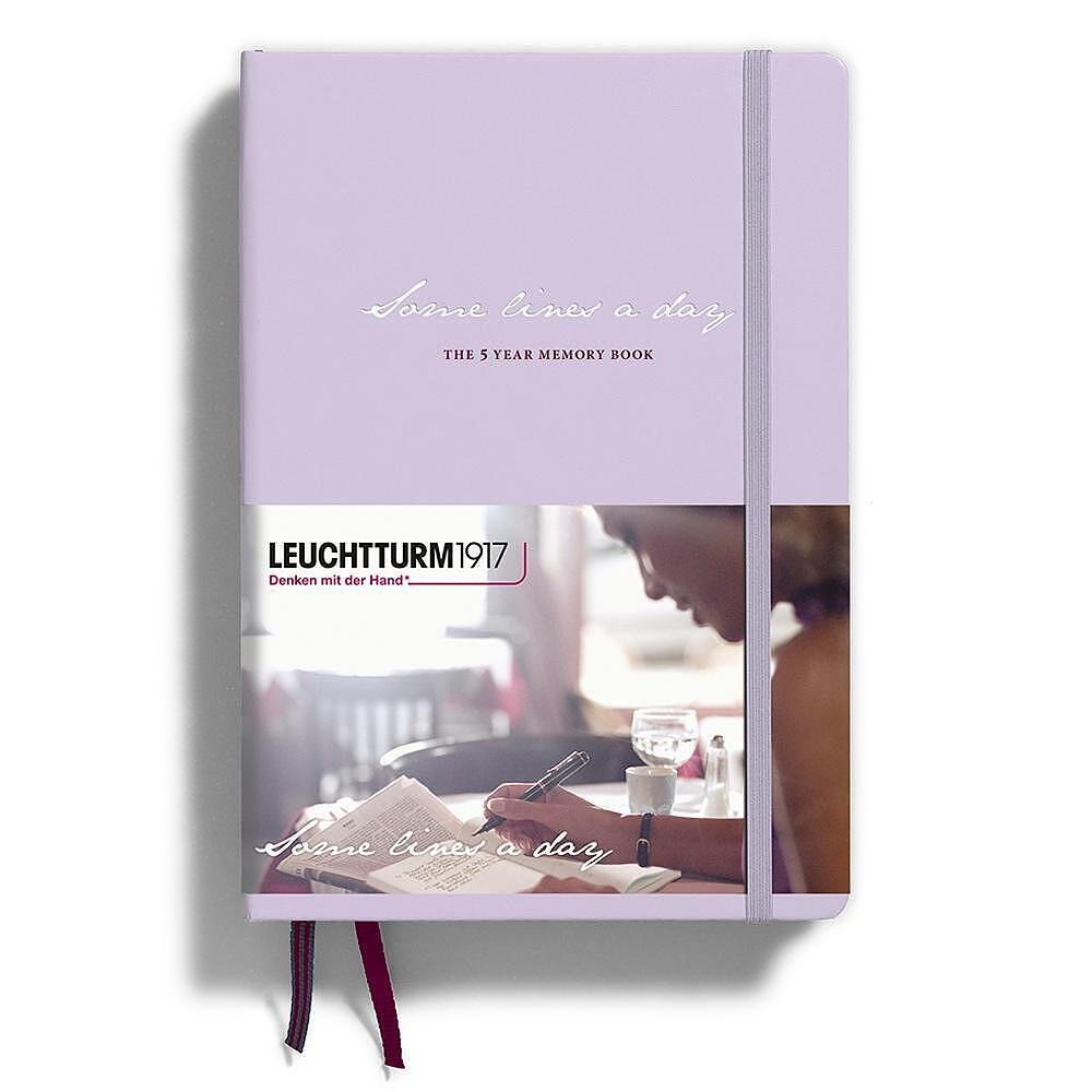 tefter-a5-leuchtturm1917-some-lines-a-day-5-godini-lilac-tvardi-korici-image_64ca40895b421 Тефтер А5 Leuchtturm1917 Some Lines a day - 5 години, Lilac, твърди корици - Image 1