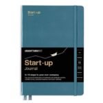 Тефтер А5 Leuchtturm1917 Start-up Journal, Stone Blue, твърди корици, на Английски