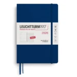 Тефтер А5 Leuchtturm1917 Weekly Planner & Notebook 2026, Navy