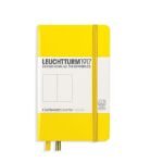 Тефтер А6 Leuchtturm1917 Notebook Pocket Lemon, твърда корица, на точки
