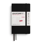 Тефтер A6 Leuchtturm1917 Weekly Planner & Notebook Pocket 2026, Black
