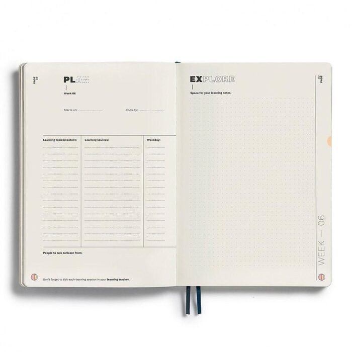 Тефтер B5 Leuchtturm1917 - Learning Journal Pacific Green, мека корица - Image 6