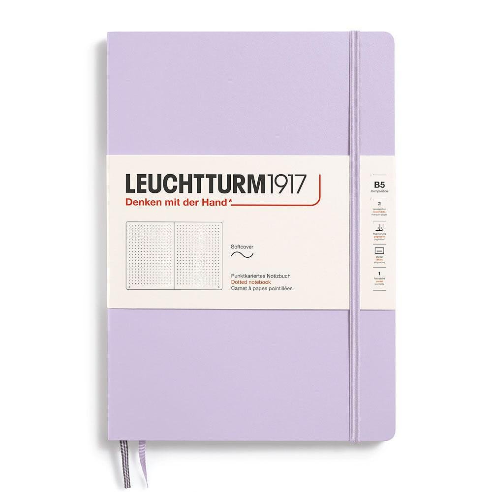 tefter-b5-leuchtturm1917-notebook-composition-lilac-meki-korici-na-tocki-67ea379c3005c Тефтер B5 Leuchtturm1917 Notebook Composition Lilac, меки корици, на точки - Image 1