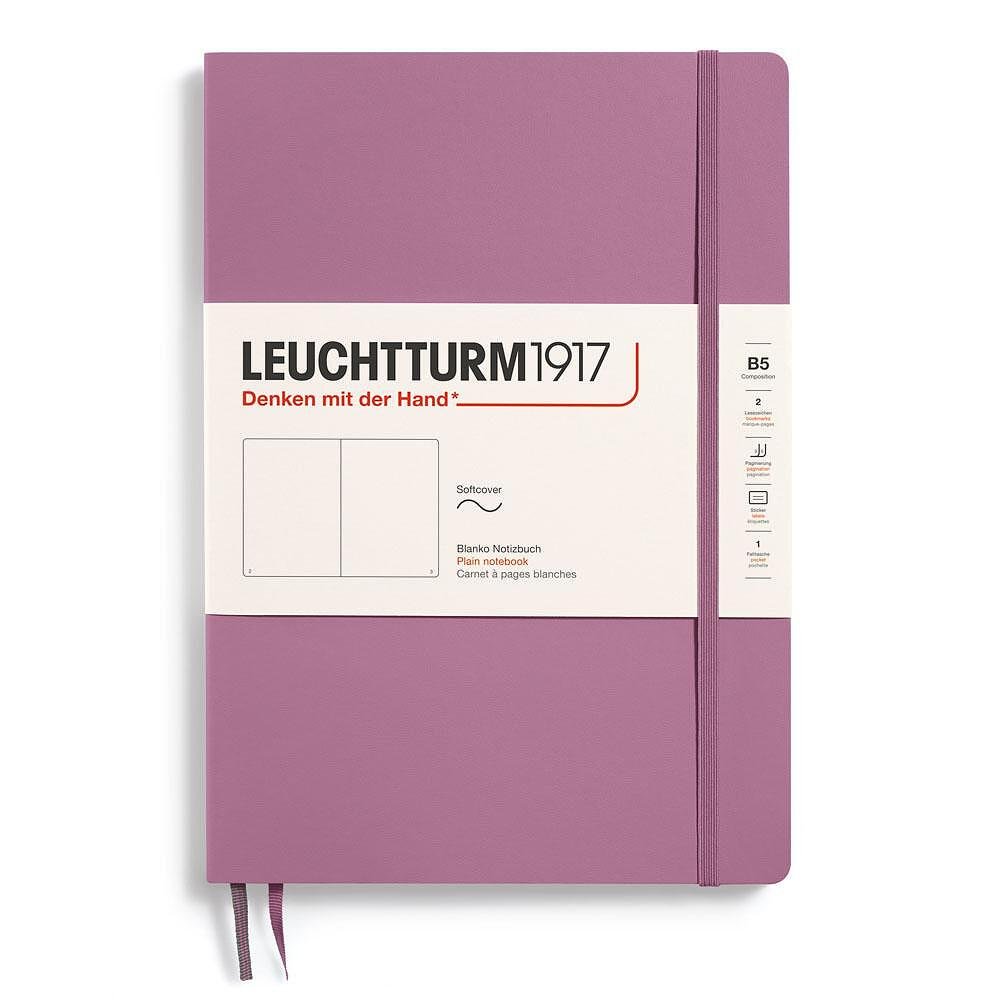 tefter-b5-leuchtturm1917-notebook-composition-new-colours-2025-dusty-rose-meki-korici-izcisteni-stranici-67ebf2b6b3af9 Тефтер B5 Leuchtturm1917 Notebook Composition New Colours 2025 - Dusty Rose, меки корици, изчистени страници - Image 1