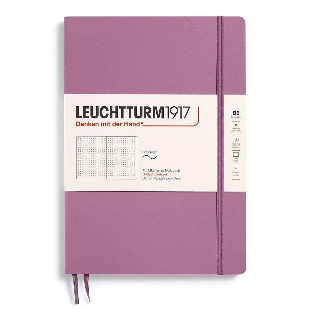 tefter-b5-leuchtturm1917-notebook-composition-new-colours-2025-dusty-rose-meki-korici-izcisteni-stranici-copy-67ebf2f8d3c67 Тефтер B5 Leuchtturm1917 Notebook Composition New Colours 2025 - Dusty Rose, меки корици, на точки - Image 1