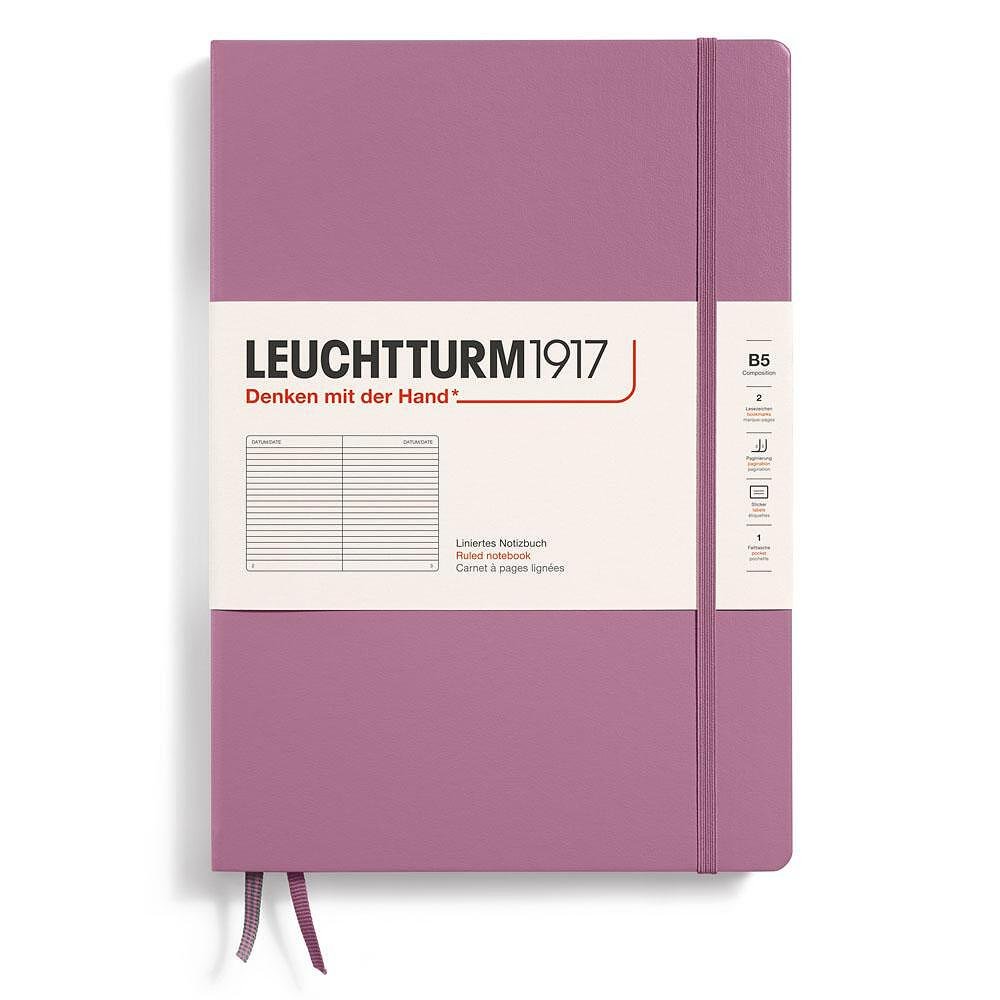 tefter-b5-leuchtturm1917-notebook-composition-new-colours-2025-dusty-rose-tvardi-korici-na-tocki-copy-67ebf0270eb87 Тефтер B5 Leuchtturm1917 Notebook Composition New Colours 2025 - Dusty Rose, твърди корици, на редове - Image 1